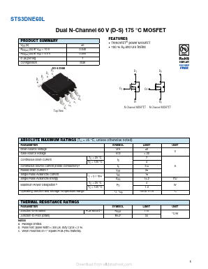 STS3DNE60L Datasheet PDF VBsemi Electronics Co.,Ltd