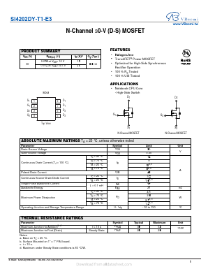 SI4202DY-T1-E3 Datasheet PDF VBsemi Electronics Co.,Ltd