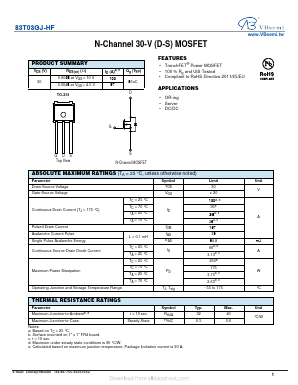 83T03GJ-HF Datasheet PDF VBsemi Electronics Co.,Ltd