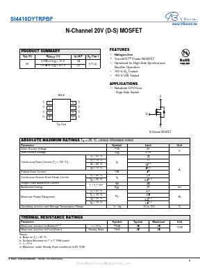 SI4410DYTRPBF Datasheet PDF VBsemi Electronics Co.,Ltd
