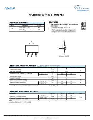 CEA3252 Datasheet PDF VBsemi Electronics Co.,Ltd