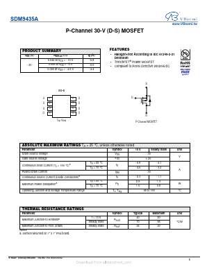 SDM9435A Datasheet PDF VBsemi Electronics Co.,Ltd