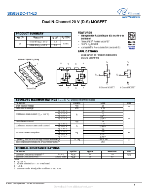 SI5856DC-T1-E3 Datasheet PDF VBsemi Electronics Co.,Ltd