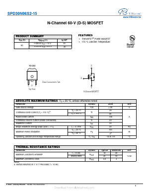 SPD30N06S2-15 Datasheet PDF VBsemi Electronics Co.,Ltd