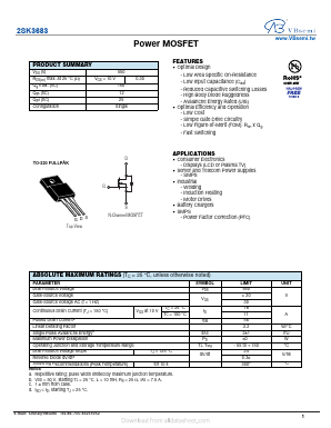 2SK3683 Datasheet PDF VBsemi Electronics Co.,Ltd