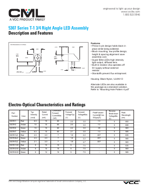 5307H7 Datasheet PDF Visual Communications Company