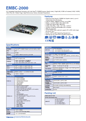 61-13Q1009-0DA Datasheet PDF Vecow Co., Ltd.