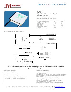 RC12-4 Datasheet PDF II-VI Marlow, Inc.