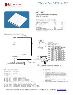 XLT2393-08SD Datasheet PDF II-VI Marlow, Inc.
