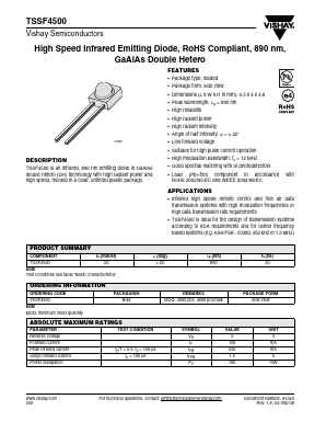 TSSF4500_08 Datasheet PDF Vishay Siliconix