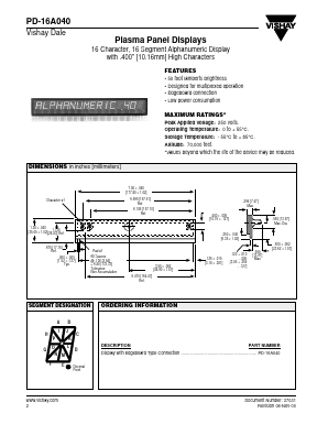 PD-16A040 Datasheet PDF Vishay Siliconix
