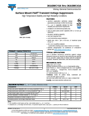 3KASMC10A Datasheet PDF Vishay Semiconductors