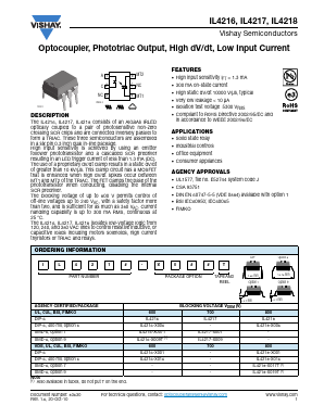IL4216-X006 Datasheet PDF Vishay Semiconductors