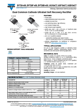 UG10FCT Datasheet PDF Vishay Semiconductors