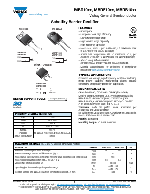 MBRF1060HE3_A/P Datasheet PDF Vishay Semiconductors