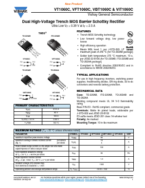 VBT1060C-E3/4W Datasheet PDF Vishay Semiconductors