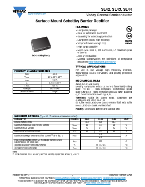 SL44 Datasheet PDF Vishay Semiconductors