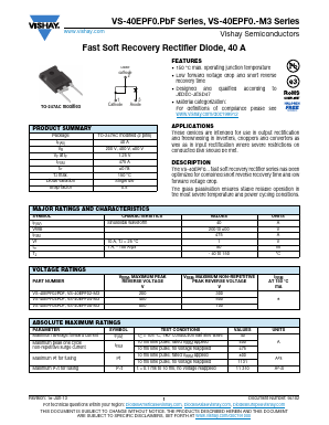 VS-40EPF04PBF Datasheet PDF Vishay Semiconductors