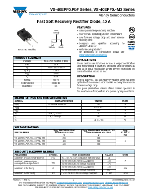 40EPF06PBF Datasheet PDF Vishay Semiconductors