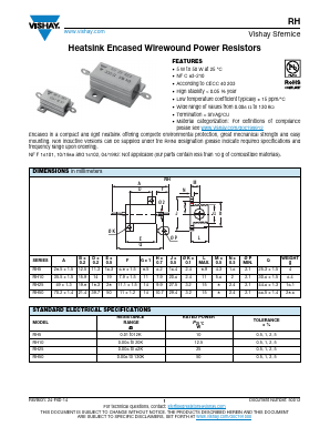 RH25 Datasheet PDF Vishay Semiconductors