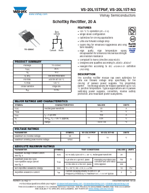 VS-20L15TPBF Datasheet PDF Vishay Semiconductors