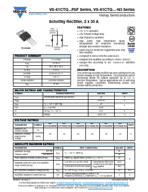 VS-61CTQ035-N3 Datasheet PDF Vishay Semiconductors