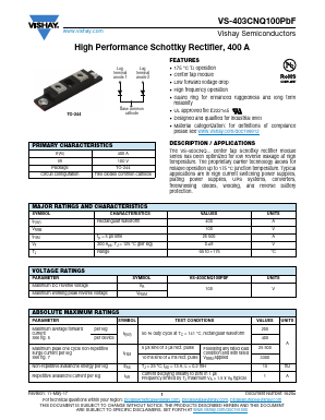 403CNQ100PBF Datasheet PDF Vishay Semiconductors