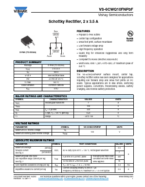 6CWQ10FNPBF Datasheet PDF Vishay Semiconductors