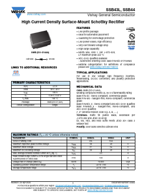SSB44 Datasheet PDF Vishay Semiconductors
