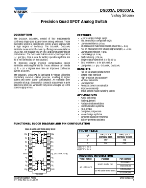 DG333ALDJ Datasheet PDF Vishay Semiconductors