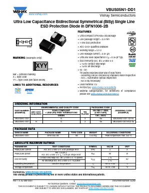 VBUS05N1-DD1 Datasheet PDF Vishay Semiconductors