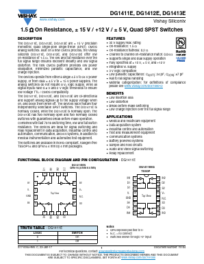 DG1411E Datasheet PDF Vishay Semiconductors
