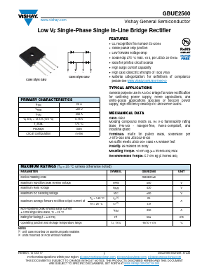GBUE2560-M3/P Datasheet PDF Vishay Semiconductors