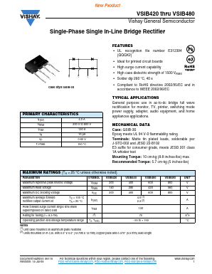 VSIB420 Datasheet PDF Vishay Semiconductors