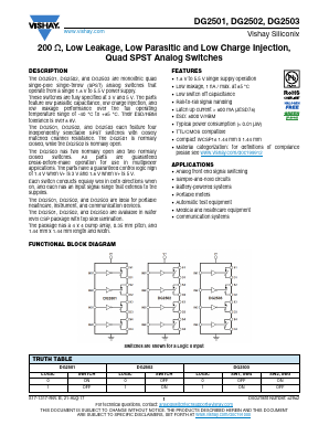 DG2503DB-T4-GE1 Datasheet PDF Vishay Semiconductors