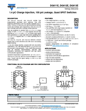 DG611EEQ-T1-GE4 Datasheet PDF Vishay Semiconductors