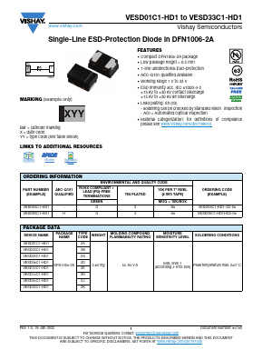 VESD01C1-HD1 Datasheet PDF Vishay Semiconductors