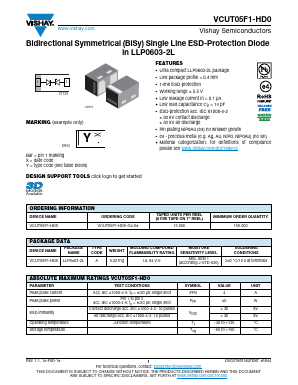 VCUT05F1-HD0 Datasheet PDF Vishay Semiconductors