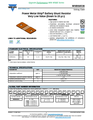WSBS8536L1000KK Datasheet PDF Vishay Semiconductors