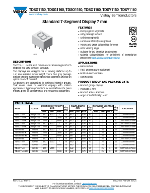 TDSY1160 Datasheet PDF Vishay Semiconductors
