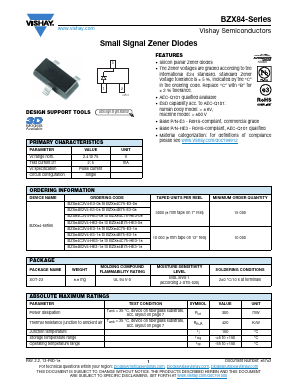 BZX84B15 Datasheet PDF Vishay Semiconductors