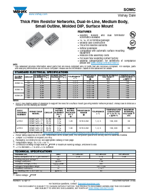 SOMC1401680KJEJ Datasheet PDF Vishay Semiconductors