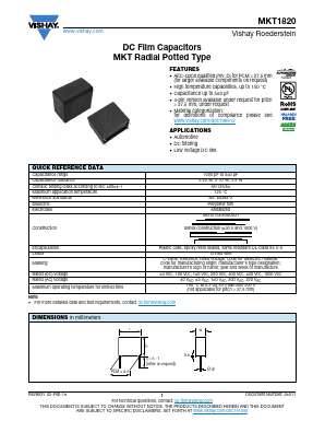 MKT1820 Datasheet PDF Vishay Semiconductors