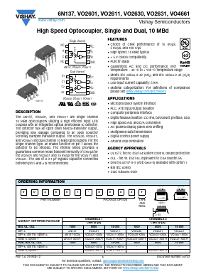 VO2630-X007T Datasheet PDF Vishay Semiconductors