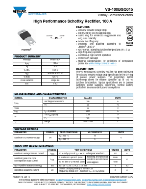 100BGQ015 Datasheet PDF Vishay Semiconductors