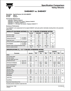 SI4804DY-T1-E3 Datasheet PDF Vishay Semiconductors