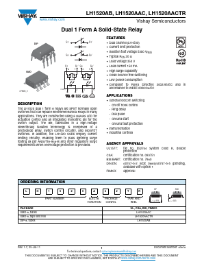 LH1520AAC Datasheet PDF Vishay Semiconductors