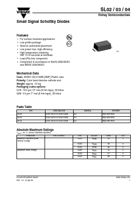 SL04 Datasheet PDF Vishay Semiconductors