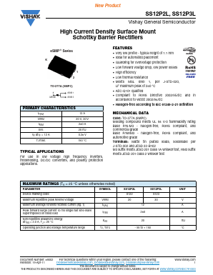 SS12P2L-M3/86A Datasheet PDF Vishay Semiconductors