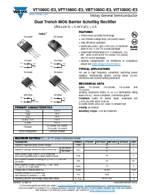 VT1080C-E3/4W Datasheet PDF Vishay Semiconductors